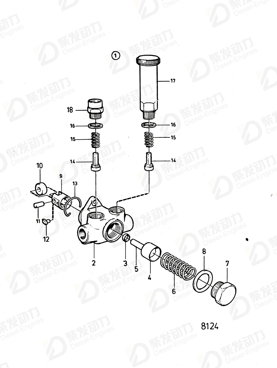 volvo penta Fitting 244177 Drawing